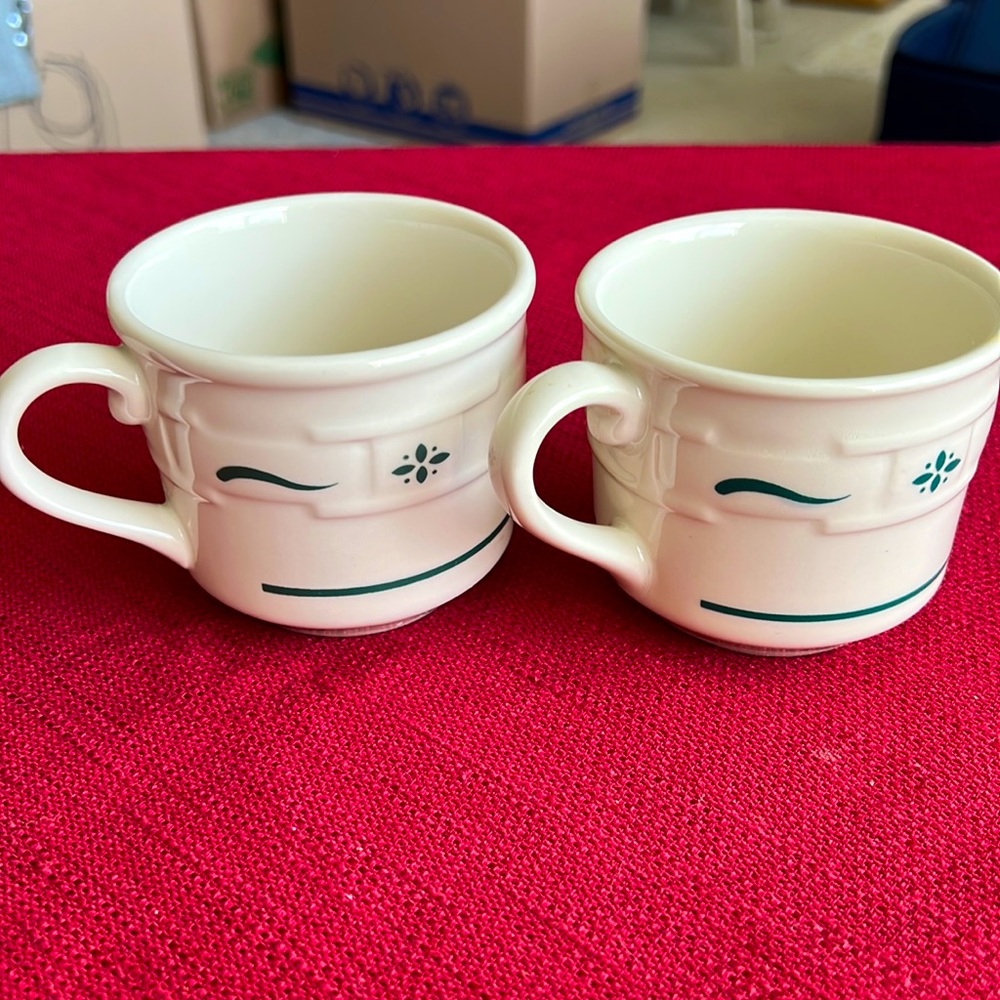 Longaberger Tea Cups Set/2